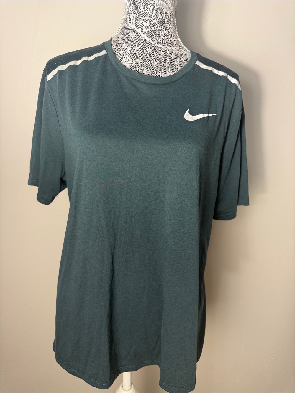 Nike Teal Athletic Tee with White Swoosh